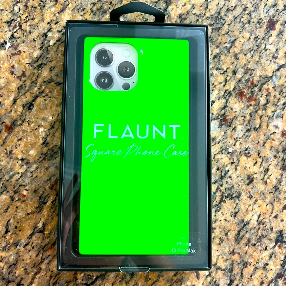 Neon Green Square iPhone 13 Pro MAX Case